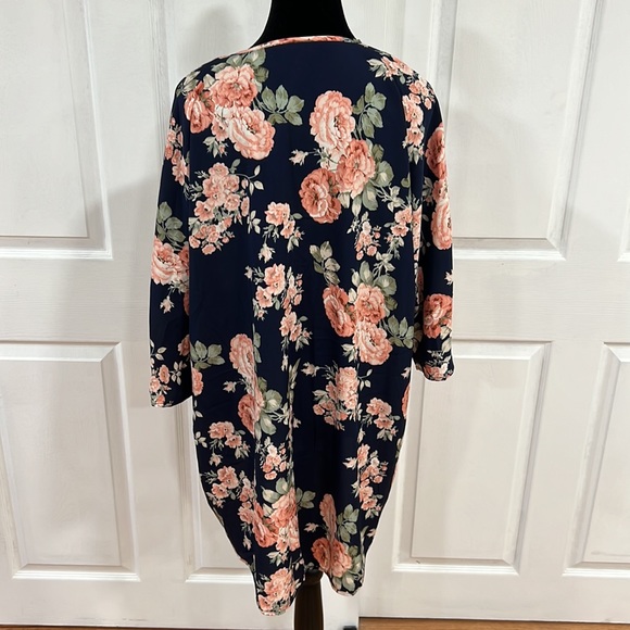 NWOT🌹EMERY ROSE Floral Print Open Front Cardigan - Picture 10 of 11